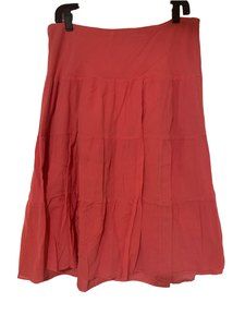 AMERICAN LIVING womens  Light Pink Long Skirt Sz L -Cotton